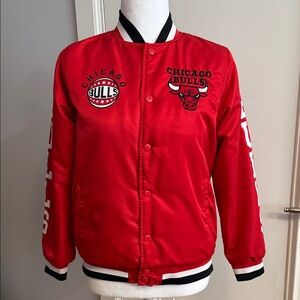 NBA Red and Black Chicago Bulls Jacket
